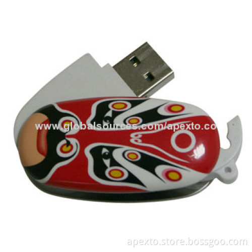 Facial Makeup USB Flash Drives, Customized Packaging Types/Logos Accepted, 256MB to 32GB